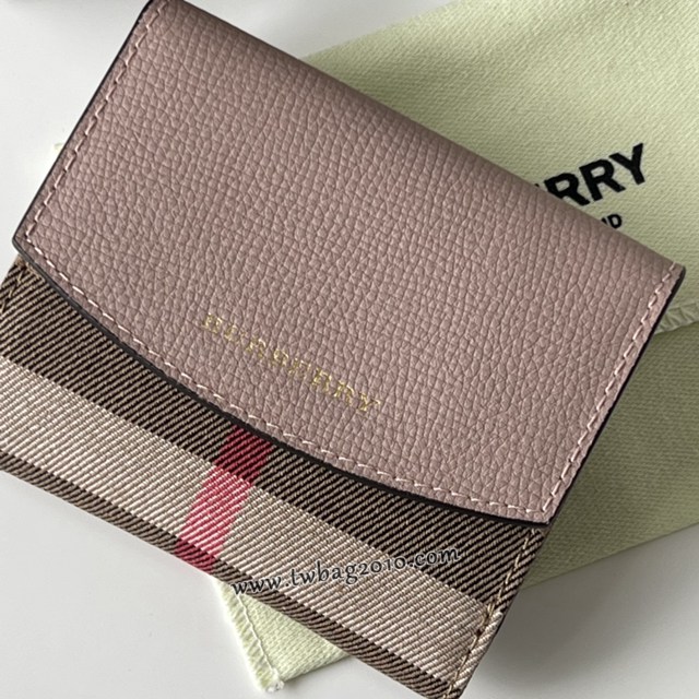 Burberry專門店新款女士短夾錢包 巴寶莉拼色翻蓋短錢包 yxb1451